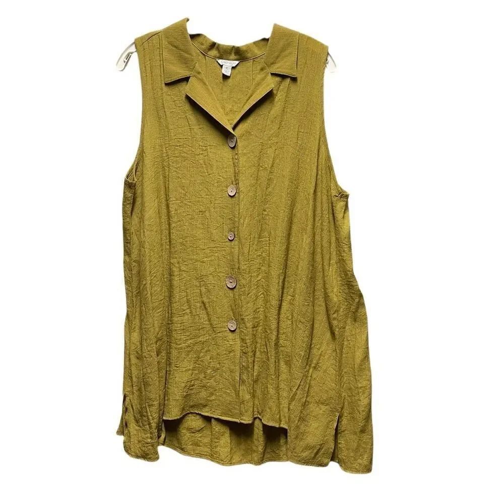 Cato size XL button down tunic top.